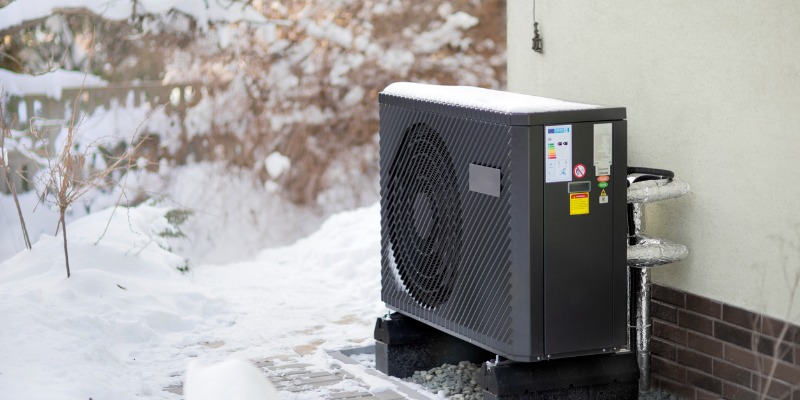 Outdoor unit of heat pump - 10 Common Questions about Heat Pumps in the Winter